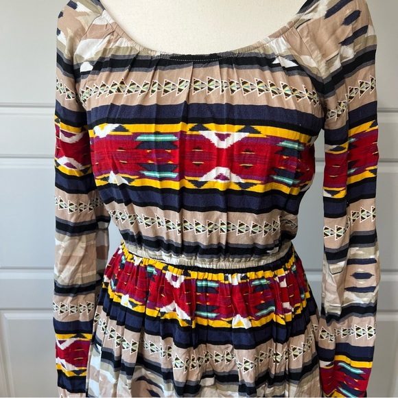 Long Sleeve Dress - Elastic Waist, Striped, Casual, Colorful - Size Unknown - Picture 2 of 6